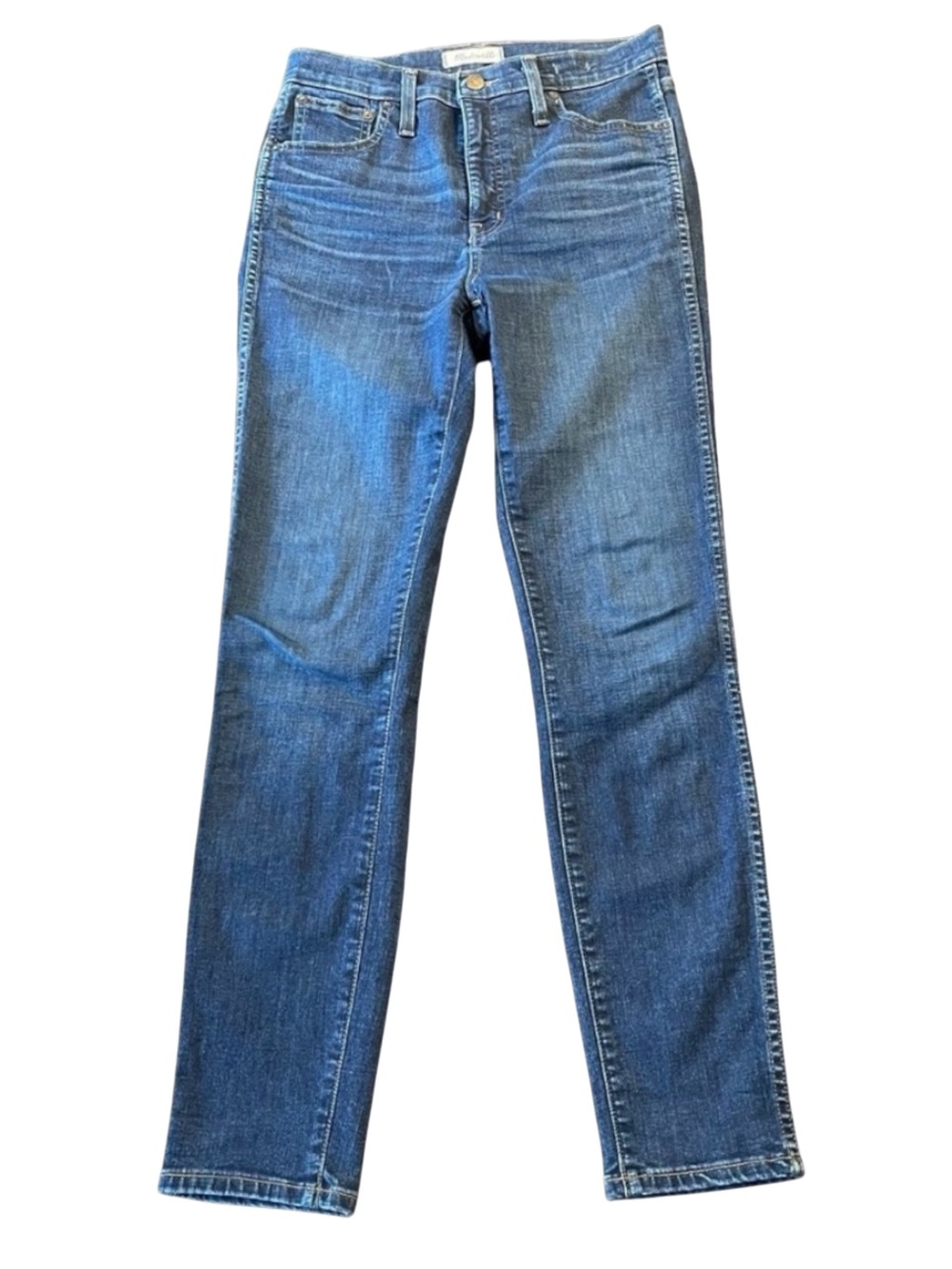 Madewell Medium Blue 10" High Rise Skinny Jeans (27x28)